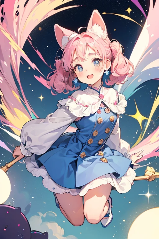 Mimipetchi has a cream-colored face and dark blue Mame-like ears. She has chubby cheeks with pink cheeks. She has two tiny stick-like legs. SPARKLE; GLITTER