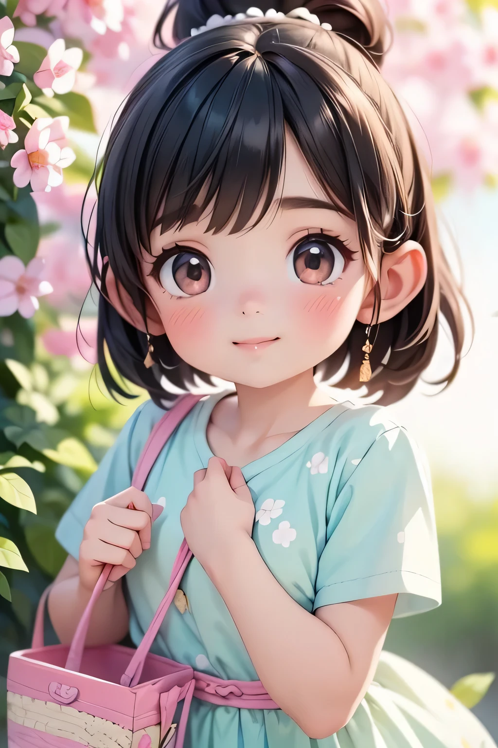 highest quality、High resolution、Detailed Background、(Beautiful face in every detail:1.4)、Anatomically correct、(Detailed facial expressions)、(Detailed eyes:1.2)、(Highly detailed face:1.4)、(Huge breasts:1.2)、Cute hair colour、Bobcut、ponytail、well-groomed eyebrows、Cute hairstyle、
Three beautiful women in their 30s、smile、Fresh one-piece style、Choose a floral or pastel colored dress、Wear flat sandals or sneakers on your feet.、Add accents with basket bags and headbands、By incorporating bright spring colors and patterns、Creates a gorgeous and cute impression