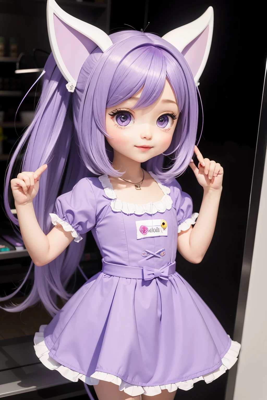 Lilac digital store mascot