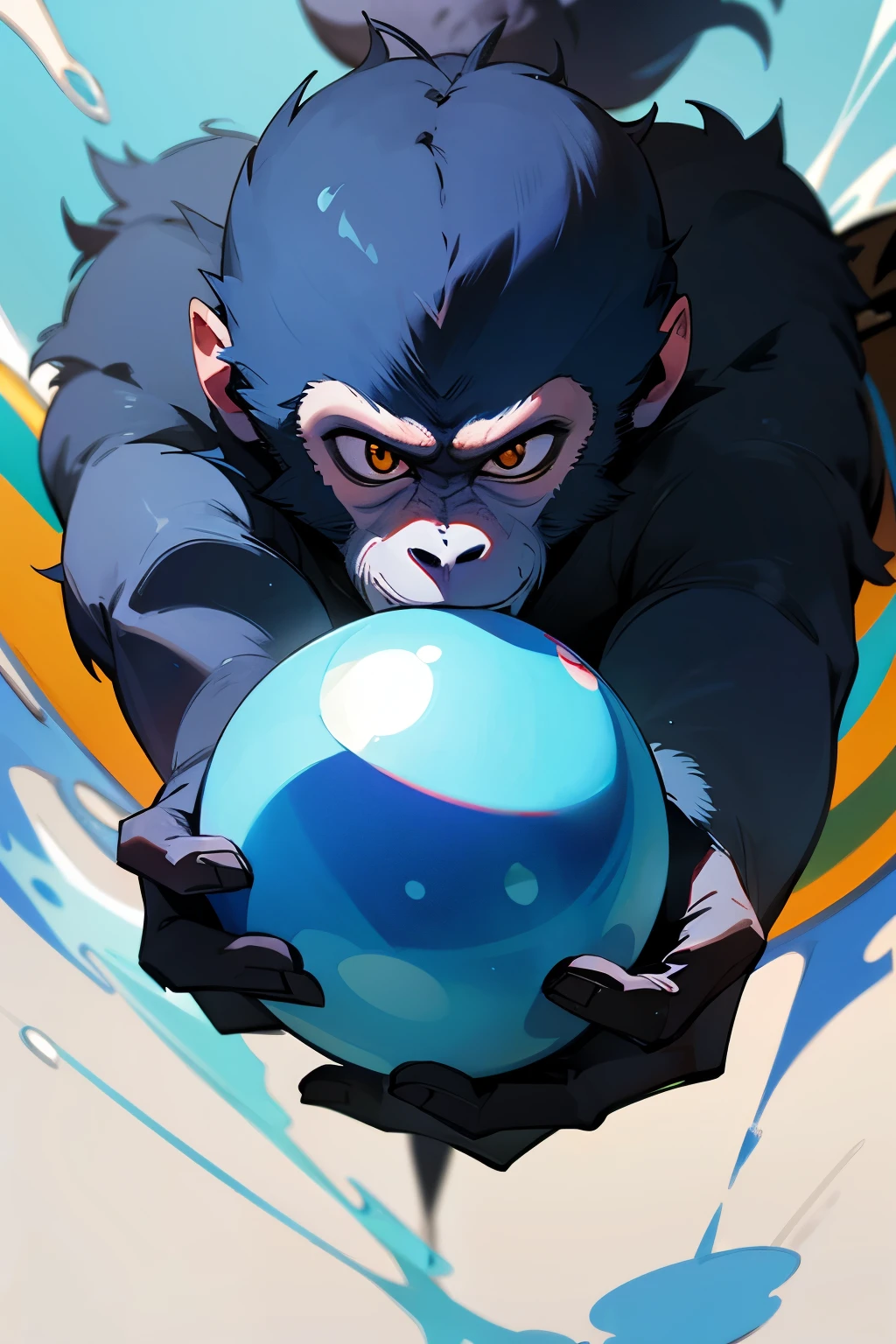 BLUE BALL MONKEY