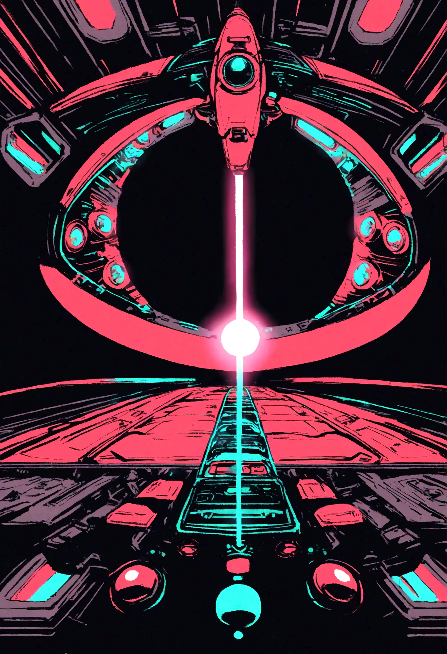 The player's spaceship of vertical scrolling shooter、retro gaming、Symmetrical shape