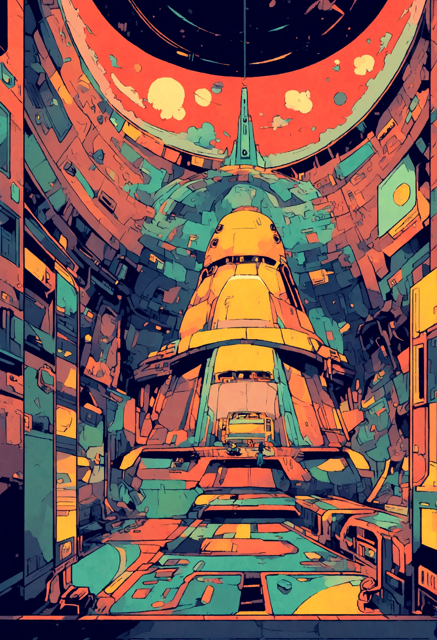 The player's spaceship of vertical scrolling shooter、retro gaming、Symmetrical shape