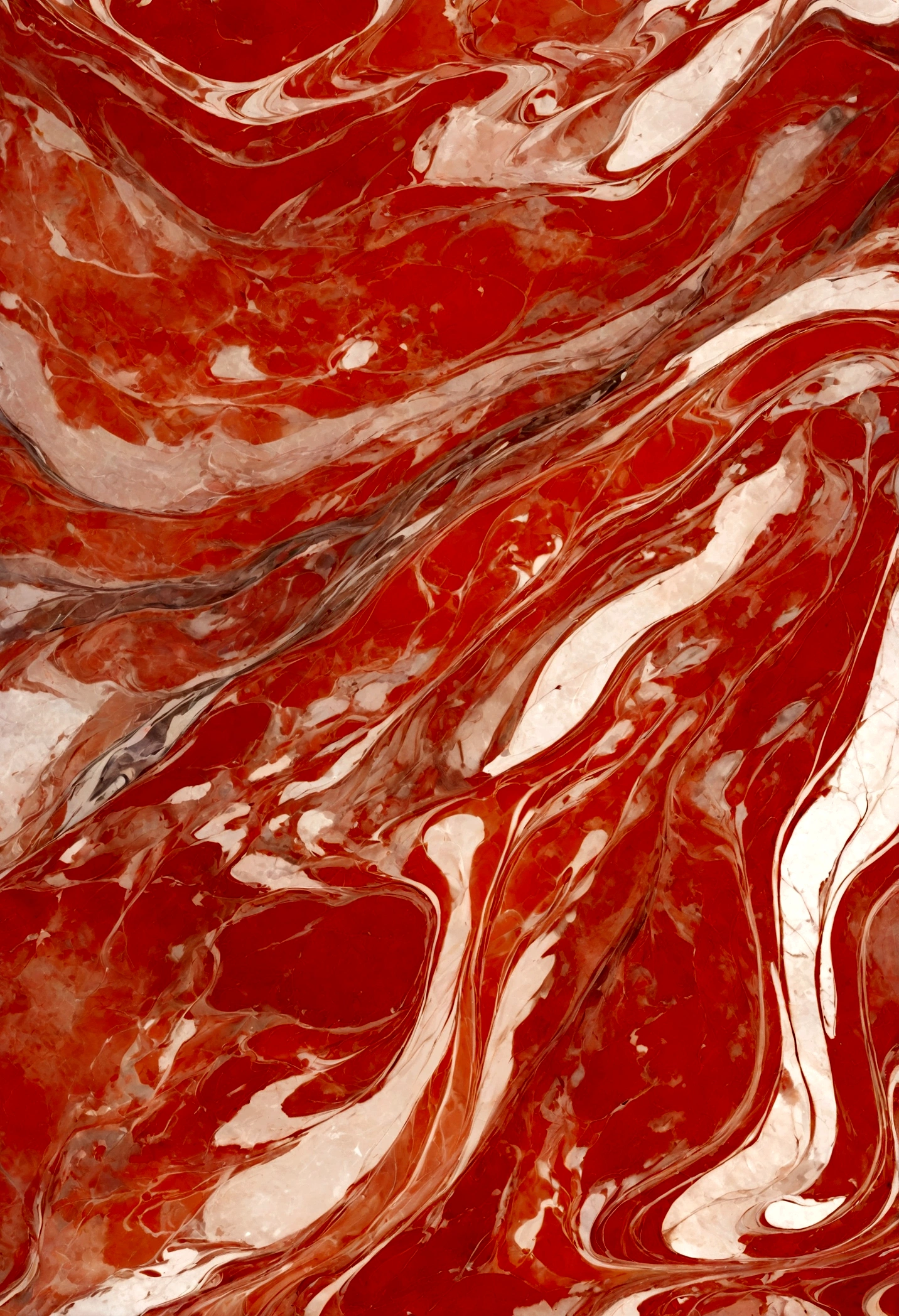 red old and little bit orange abstract marble texture with silver highlights