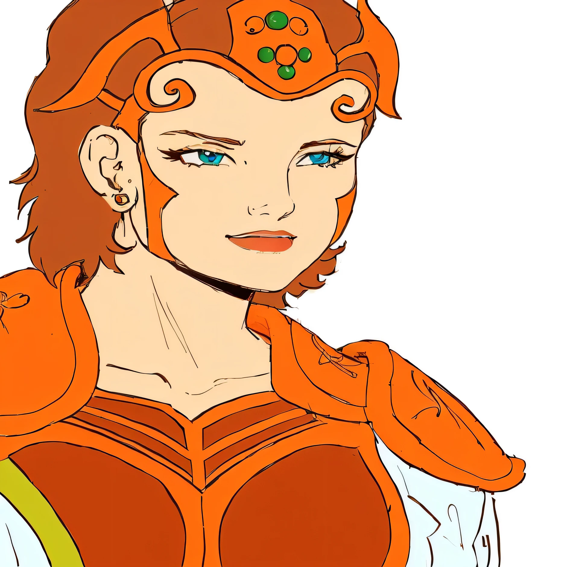 there is a cartoon of a woman with a helmet, lineart colorido, a deusa hera parecendo zangada, lineart colorido, a deusa hera parecendo zangada, arte de linha colorida, a deusa Artemis sorrindo, limpar lineart e cor, ela - ra, She-Ra, desenhado no Microsoft Paint, the galaxy sailor. lindo, desenhado com photoshop, alta qualidade.