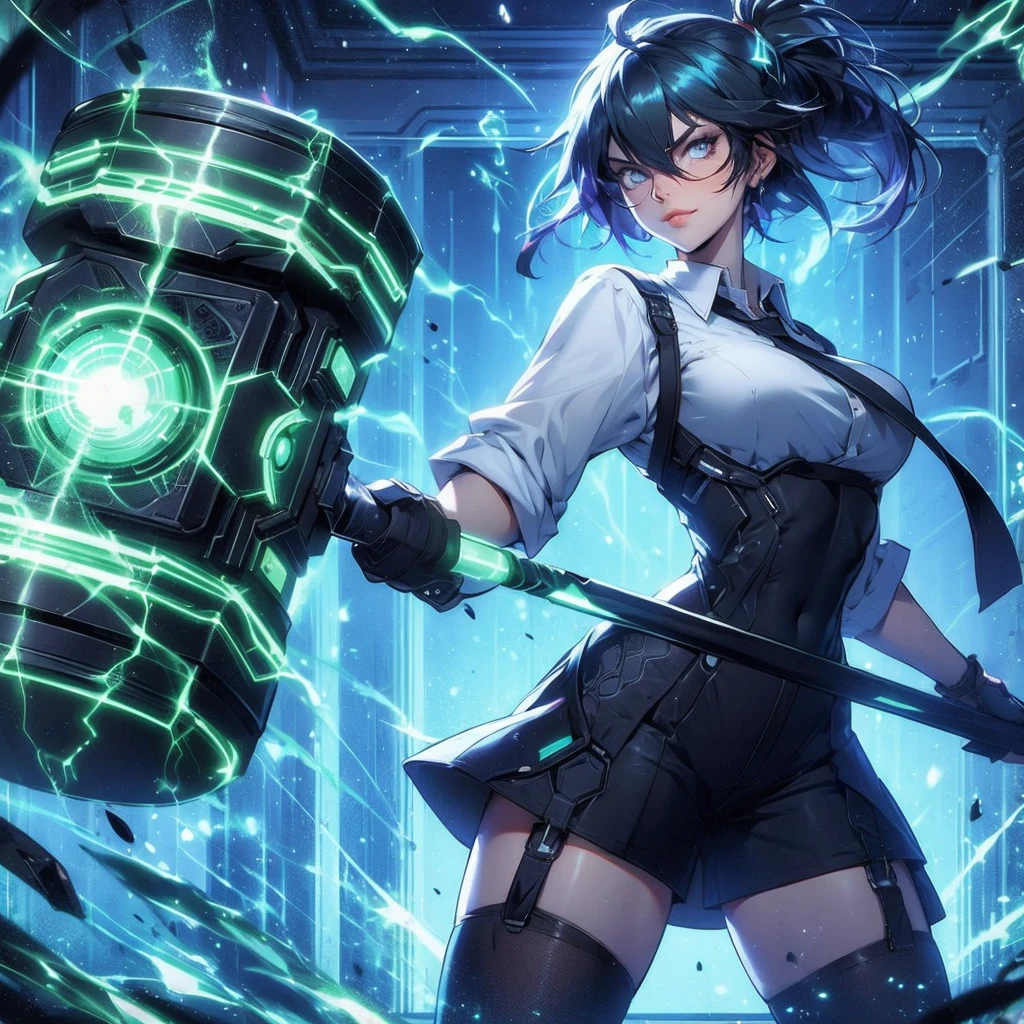 Criar personagem A.B.A. inspirado no jogo NEXUS:guilty gear strive, sorriso mad, artgerm, ouka_niji 5, 16:9