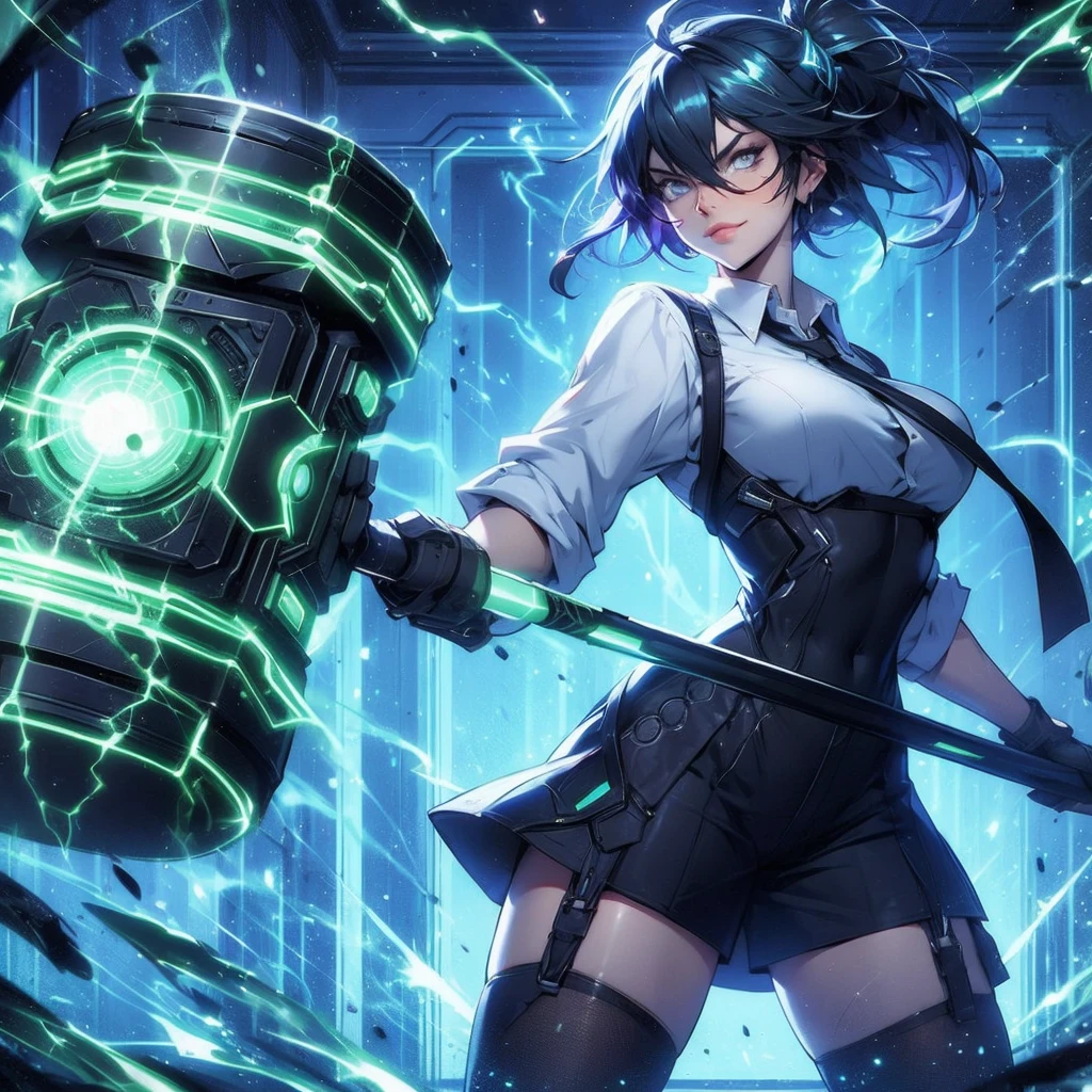 Criar personagem A.B.A. inspirado no jogo NEXUS:guilty gear strive, sorriso mad, artgerm, ouka_niji 5, 16:9