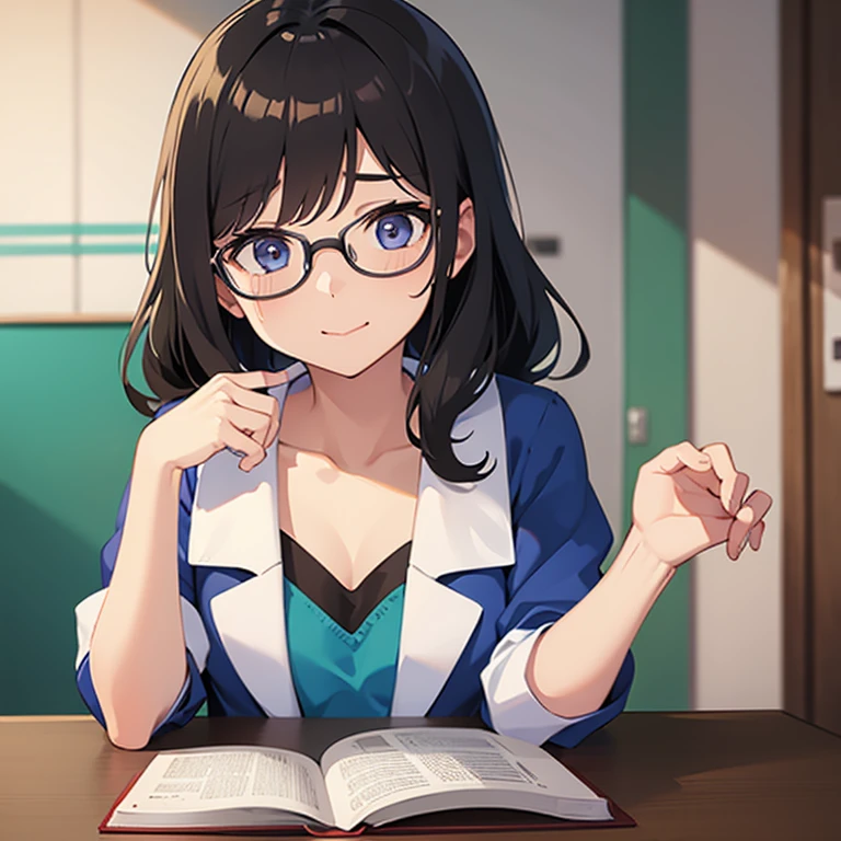 girl　Glasses　PhD　experiment　cute