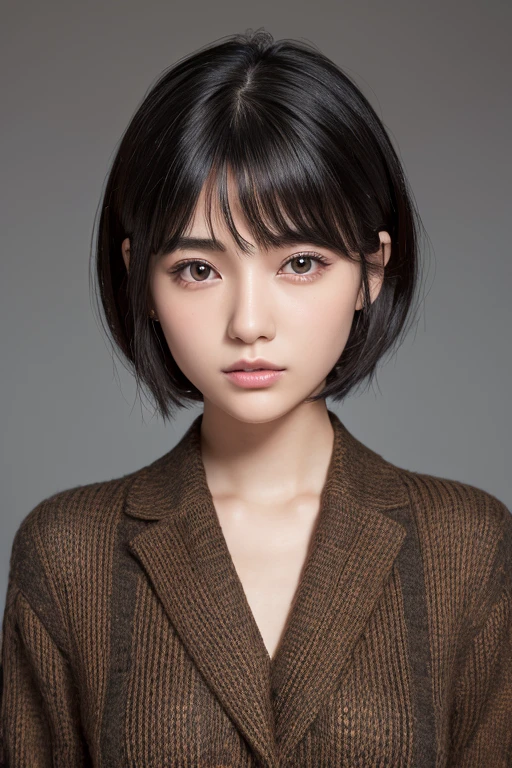 (High resolution:1.3), (16k, Photorealistic, Raw photo, Best image quality: 1.4), Japanese, (One Girl), Beautiful Face, (A vivid face), (Black-haired、short hair:1.3), Beautiful Hairstyles, Realistic eyes, Beautifully detailed eyes, (Realistic Skin), Beautiful skins, attractive, 超A high resolution, Surreal, High detail, Golden Ratio, Highly detailed cute girl,(20-year-old), lift up one's clothes、consultation