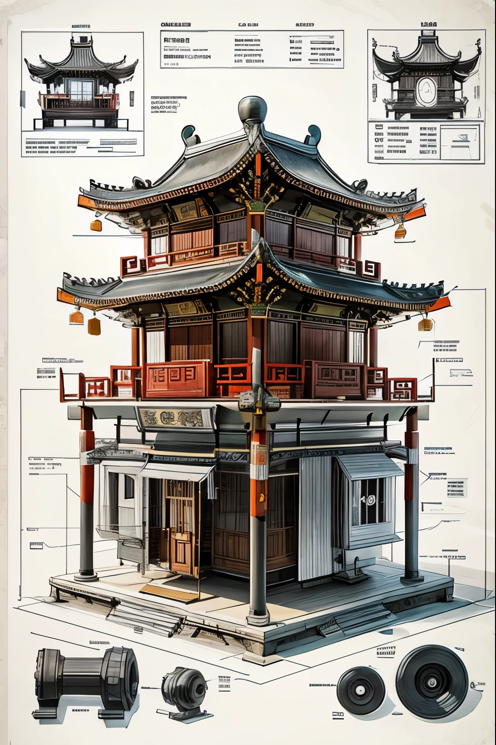 TheBlueprint,chinese_building, simple_background, break_apart
