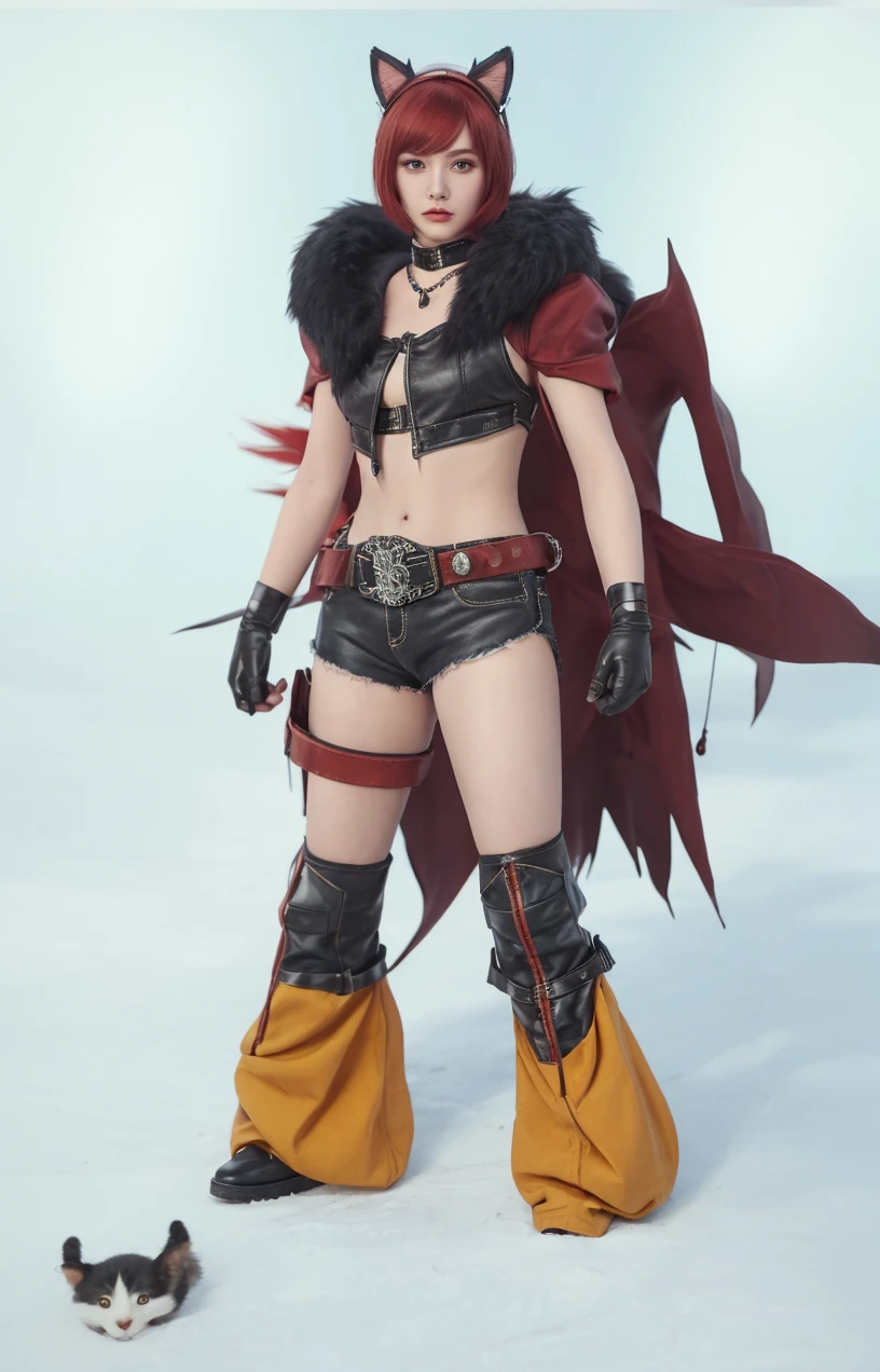 There's a woman in a Santa outfit holding a sword, v do diabo pode chorar como um elfo, Duende Burlesco, Elf Machine, em armadura monster hunter, corpo inteiro! injection, Succubus em vestido curto apertado, traje de fantasia, blade and soul, muito sexy diabo roupa, Tranding no PXIV, maple story gun girl, Fechar tiro de corpo inteiro,  Motor irreal : : maquiagem, Retrato de Jinx de Arcane, menina atraente,  gatinha, gatinha jovem bonita,  com o rosto muito detalhado, holding a reindeer stuffed animal in his right hand,