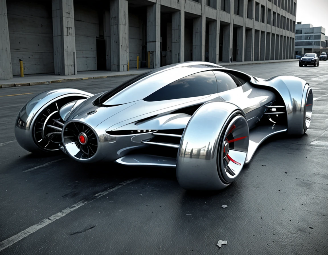 Korn style, Futuristic car, --Seed 777