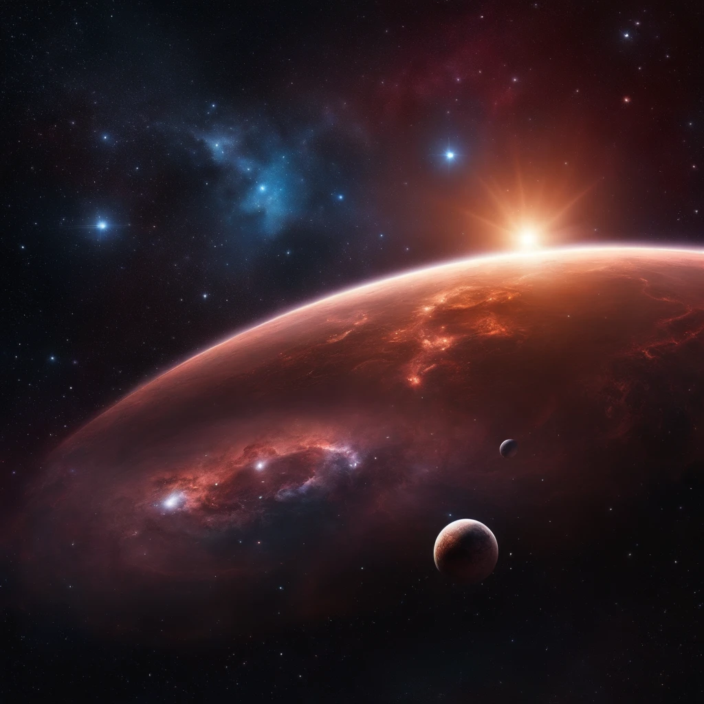 Universo, planetas, estrelas, nebulosas