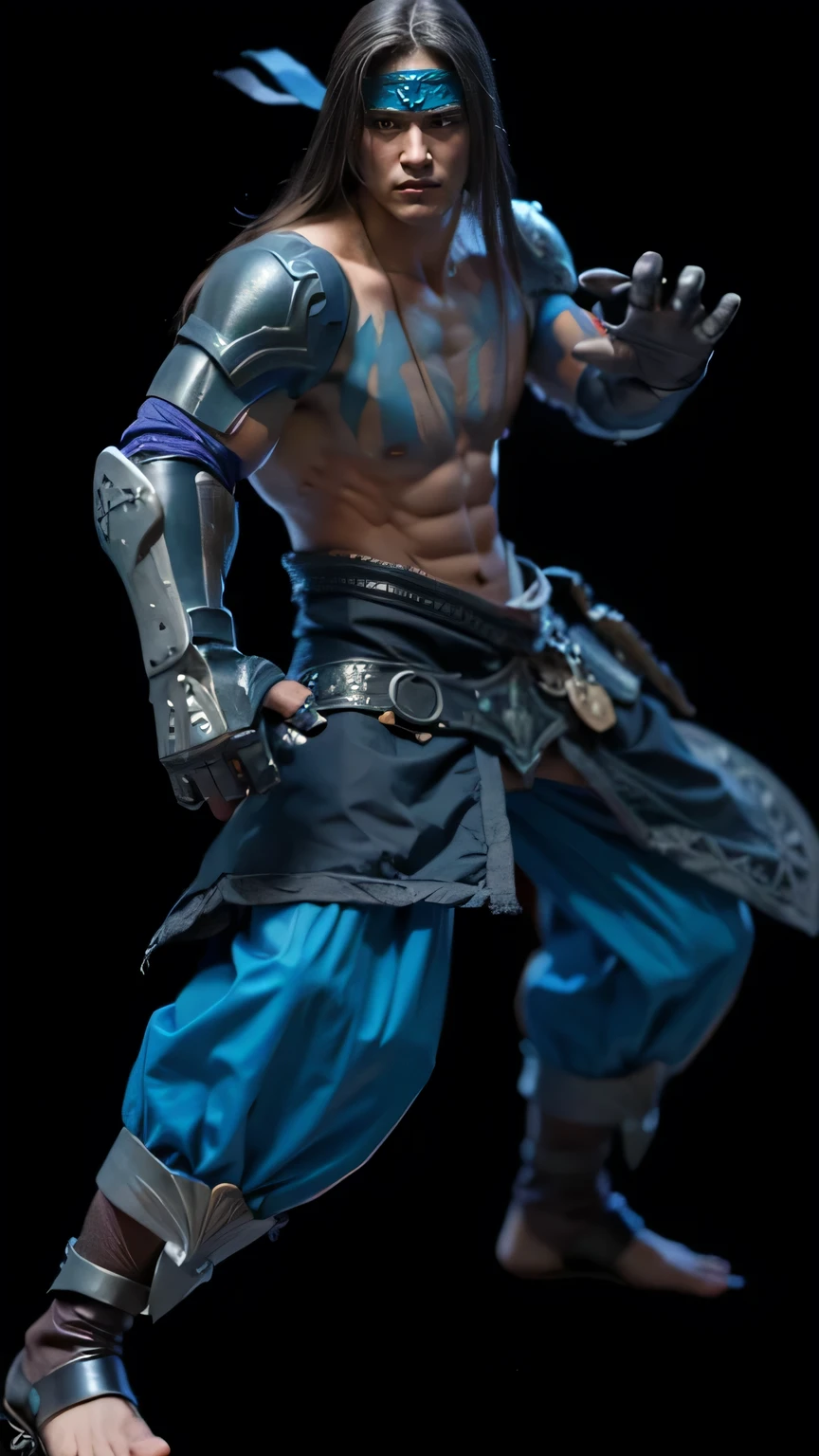 (Masterpiece:1.4), (best quality:1.2), enduring sword talon, 1 man, male focus, shoulder, muscle, strong man, tatto, detail body, sixpack abs
