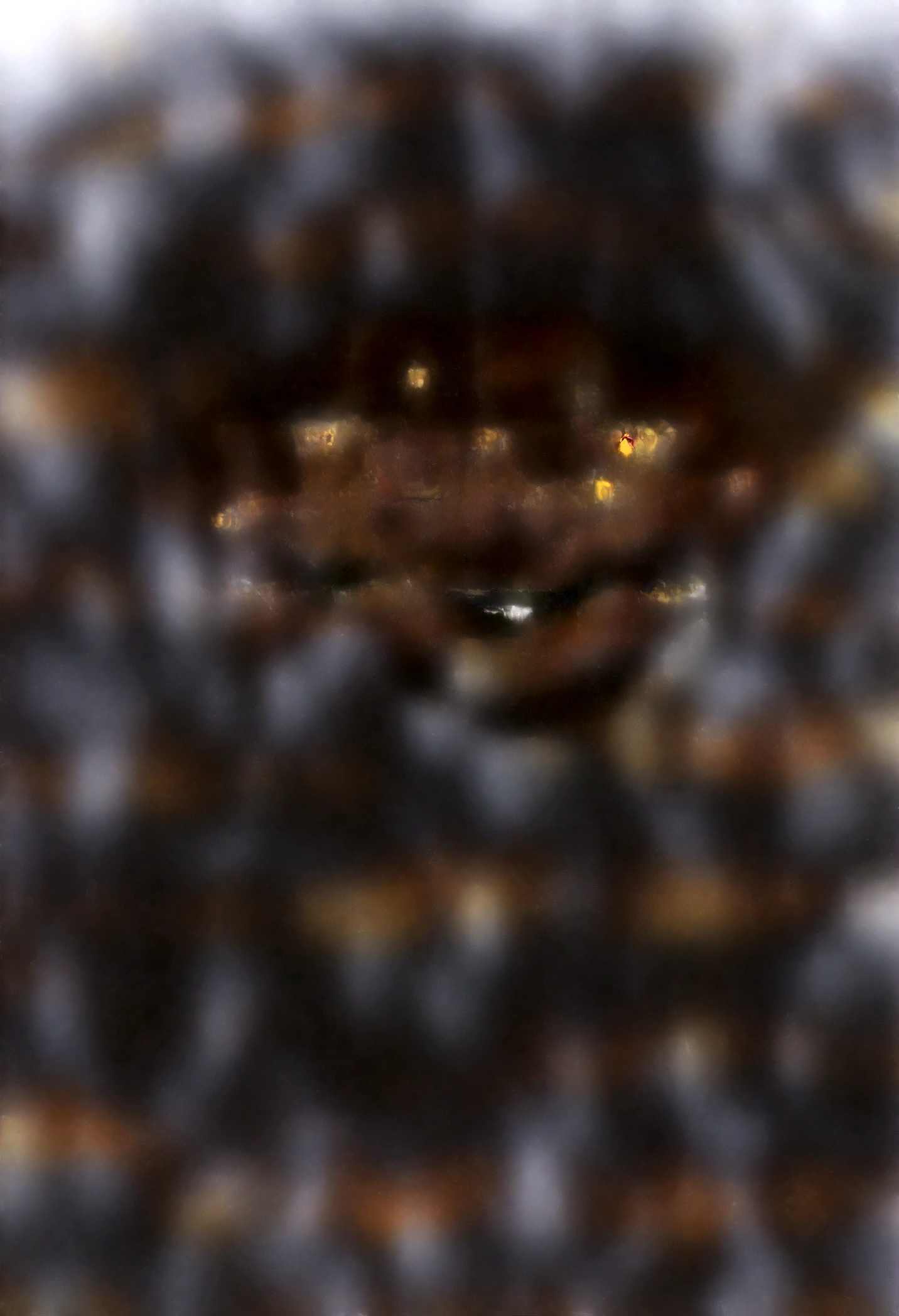 a older man with wrinkles and brown skin, gothic clothing, (short hair), (curly hair), (black hair), goatee and mustache, curly ram horns, pointed ears, evil, smile with fangs, orange and yellow eyes, 1990s anime style