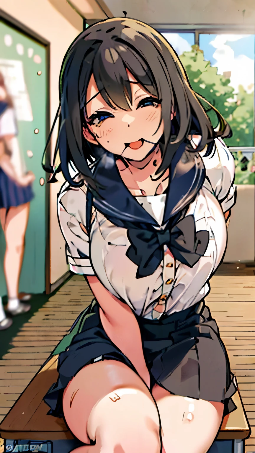 Gag,orgasm,ahegao,double Peace,classroom,multiple girls:1.7,group photo:1.8,
stooping,school,sailor,shirt,long  skirt,
sweat,steam,shaggy hair,,desk,window,
Excitement, Unbuttoned first button,#Quality UHigh resolution,1080p,16k,4K,8k,absolutely,Absurd,Anatomically correct,Awards,ultra high quality,Accurate,High resolution,Attention to detail,high quality,High resolution,masterpiece ,Realistic,RAW Photos,solve,retina,Super detailed,Textured skin,Super detailed ,ultraHigh resolution



