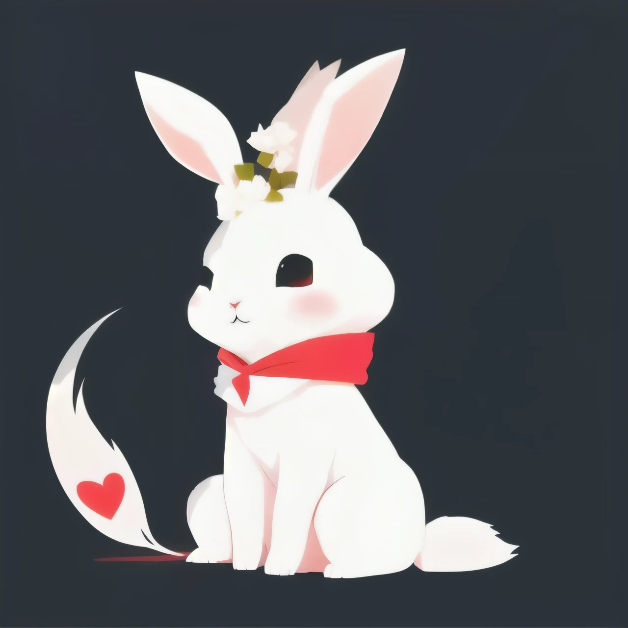 a close up of a white conejo with a red heart on its nose, white conejo, conejo, the white conejo, playboy conejito, conejo_conejito, cute anthropomorphic conejito, half conejito, chusma_personaje, conejito, anthropomorphic conejo, electrixconejito, a conejo full of hope, linda obra de arte, conejitopunk, conejos, Impresionante