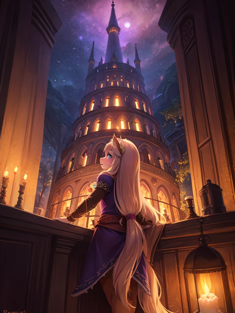 Hallucination, daydream , Fear , bokeh , hairy fur , Rapunzel in the Tower
