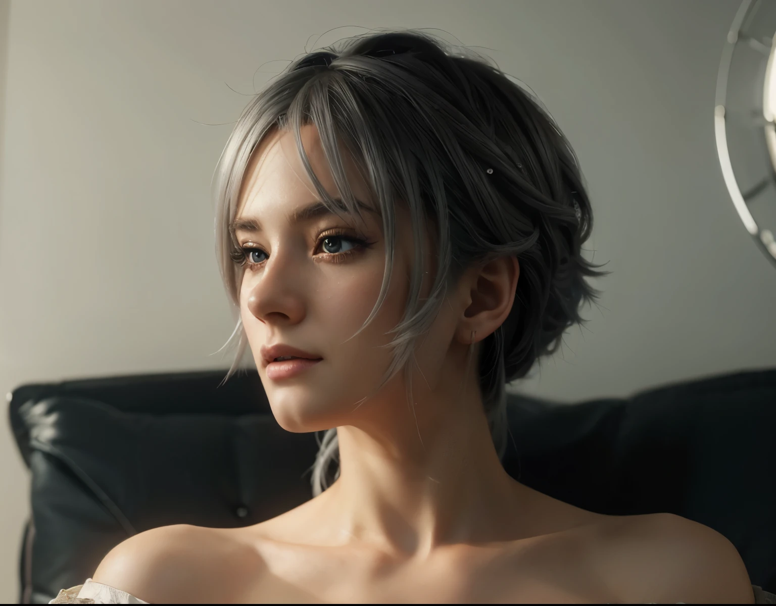 masterpiece, best quality, official art, Extremely detailed CG unified 8k wallpaper, Very detailed, illustration,white hair,