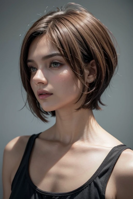 Mujer cabello corto color shorthair woman estilo