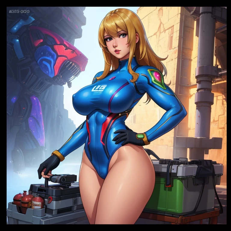 a beautiful full body portrait of Samus Aran from Metroid naked, very high detailed, pretty, slim thick, very huge breast, large breast, milky breast, wearless, nopants, hotpants, braless, wide hips, realistic, photorealistic, photo-realistic:1.37, (best quality,4k,8k,highres,masterpiece:1.2),ultra-detailed,(realistic,photorealistic,photo-realistic:1.37),HDR,UHD,studio lighting,ultra-fine painting,sharp focus,physically-based rendering,extreme detail description,professional,vivid colors,bokeh,concept art