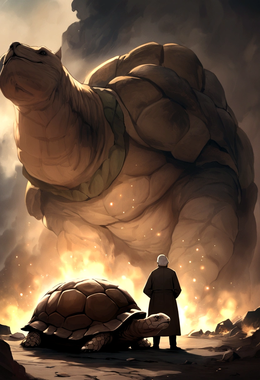 Kind old man,Holding,One,Cat with a tortoise shell