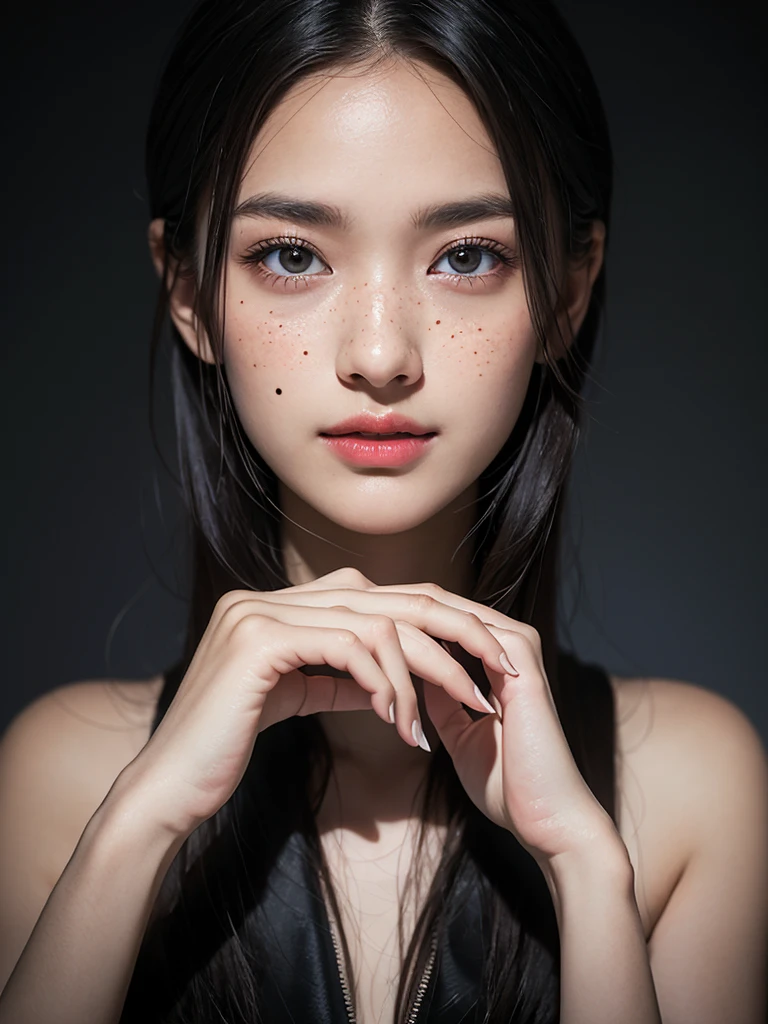 (masterpiece, best quality:1.2), (8k uhd, 16k, 32k, ultra high res), (photorealistic:1.37), (RAW photo), ultimate-realistic, ultimate-realistic details, ultimate-realistic texture, ultimate-intricate details, ultimate-realistic lighting, ultimate-realistic shadow, japanese girl, 24yo, ultimate-cute face, ultimate-RAW skin, ultimate-eyes, Envision a mesmerizing photograph that embodies the essence of surrealist glitch art. Picture vivid bioluminescent crystals intricately glowing on human bodies and grown exotic plants, 1girl, the seductive chic Japanese supermodel girl, lovely smiling, amidst a backdrop of foggy esoteric hallucinations and occult rays, resembling a cinematic shot. evoking an otherworldly atmosphere. along with rim lighting enhances the hyper details and sharpness of the imagery, creating an unforgettable visual experience, insanely detailed, film grain, Hasselblad X2D 100C + XCD 2,5/25V, F/1.8, (cinematic still:1.2), freckles, 35mm photograph, film, bokeh, professional, 4k, highly detailed, perfect fingers ,Extremely Realistic, UHD,