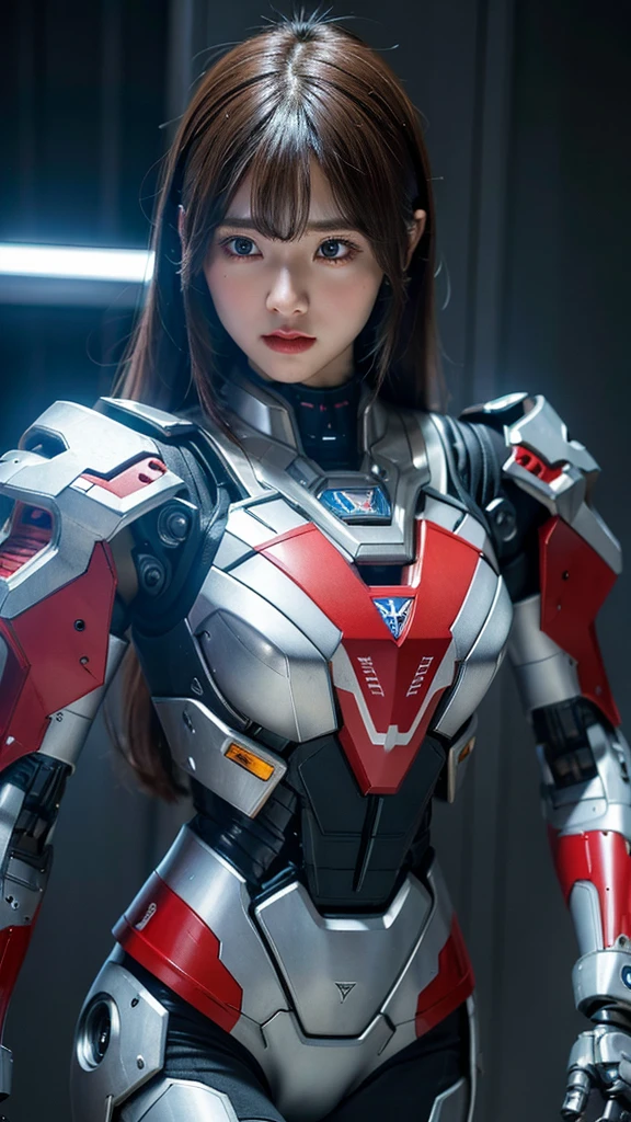 Super detailed, advanced details, high quality, High resolution, 1080p, hard disk, beautiful,(Iron Patriot),Armor War,(Rocket Missile)Capture the big picture,beautiful,Mecha cyborg girl,battle mode,Mecha body girl,She is wearing a futuristic war machine weapon mecha,A powerful cyborg woman, sleek and futuristic, with advanced mechanical augmentations that enhance her strength and capabilities.