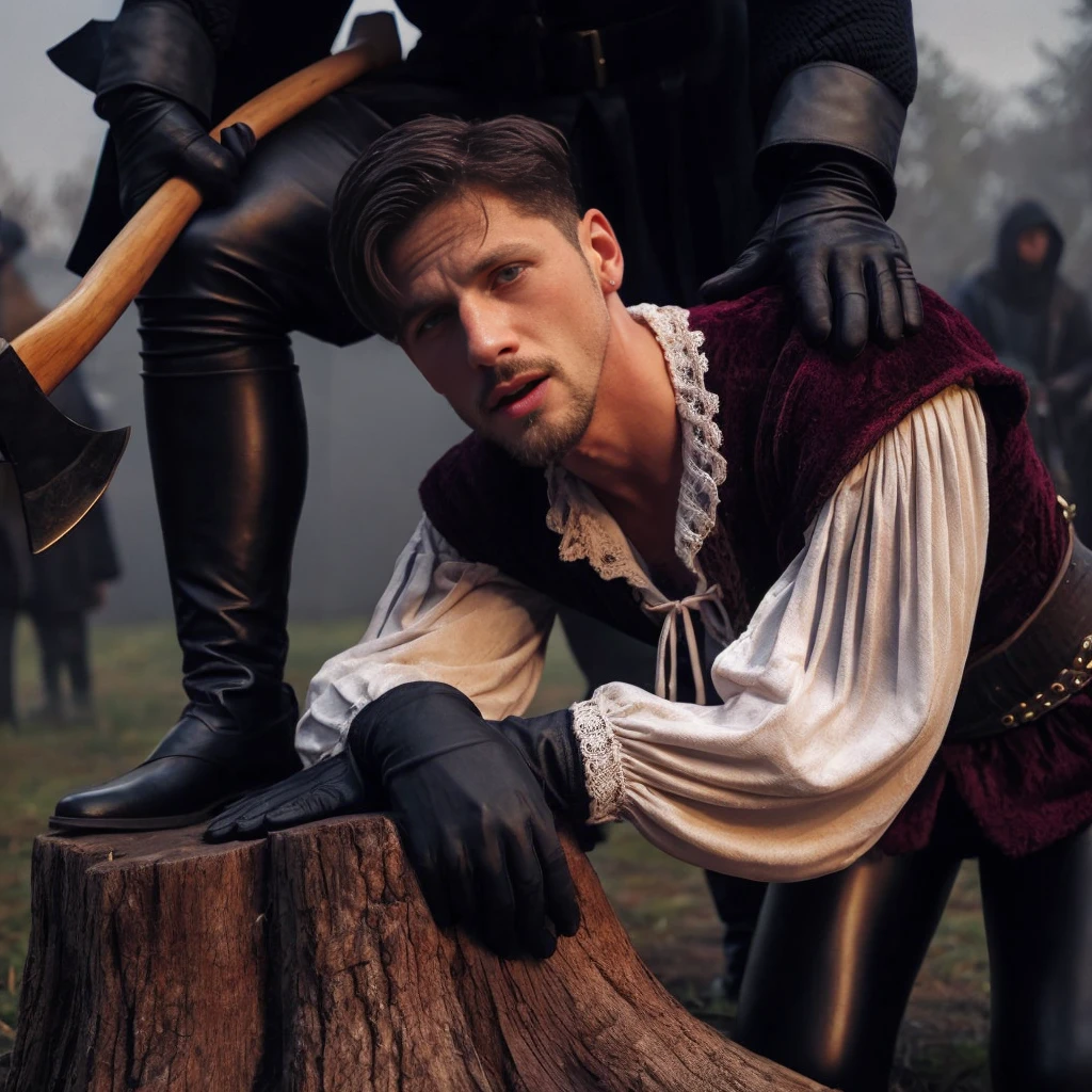 Roman Todd with black hair and goaty beard and open mouth