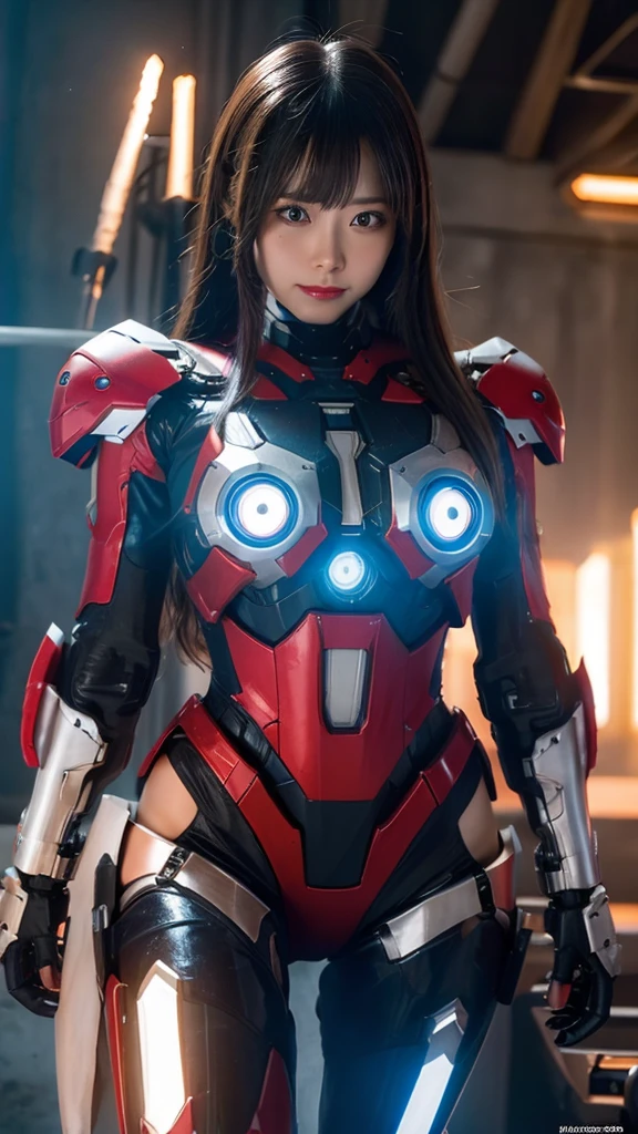Super detailed, advanced details, high quality, High resolution, 1080p, hard disk, beautiful,(Iron Patriot),Armor War,(Rocket Missile)Capture the big picture,beautiful,Mecha cyborg girl,battle mode,Mecha body girl,She is wearing a futuristic war machine weapon mecha,A powerful cyborg woman, sleek and futuristic, with advanced mechanical augmentations that enhance her strength and capabilities.