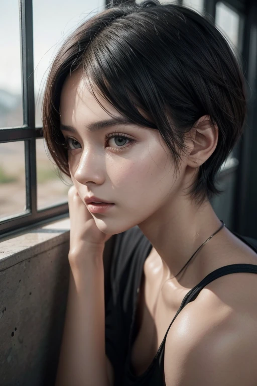 Mujer cabello muy corto much shorthair woman estilo pubg Mobile