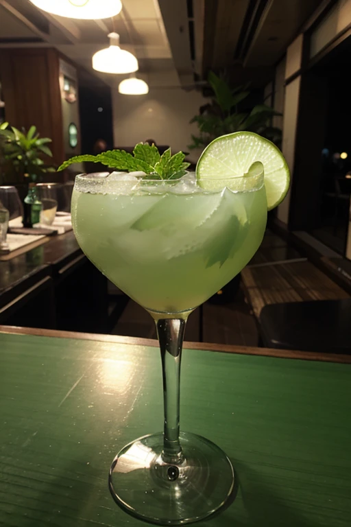 Light green、Short cocktail