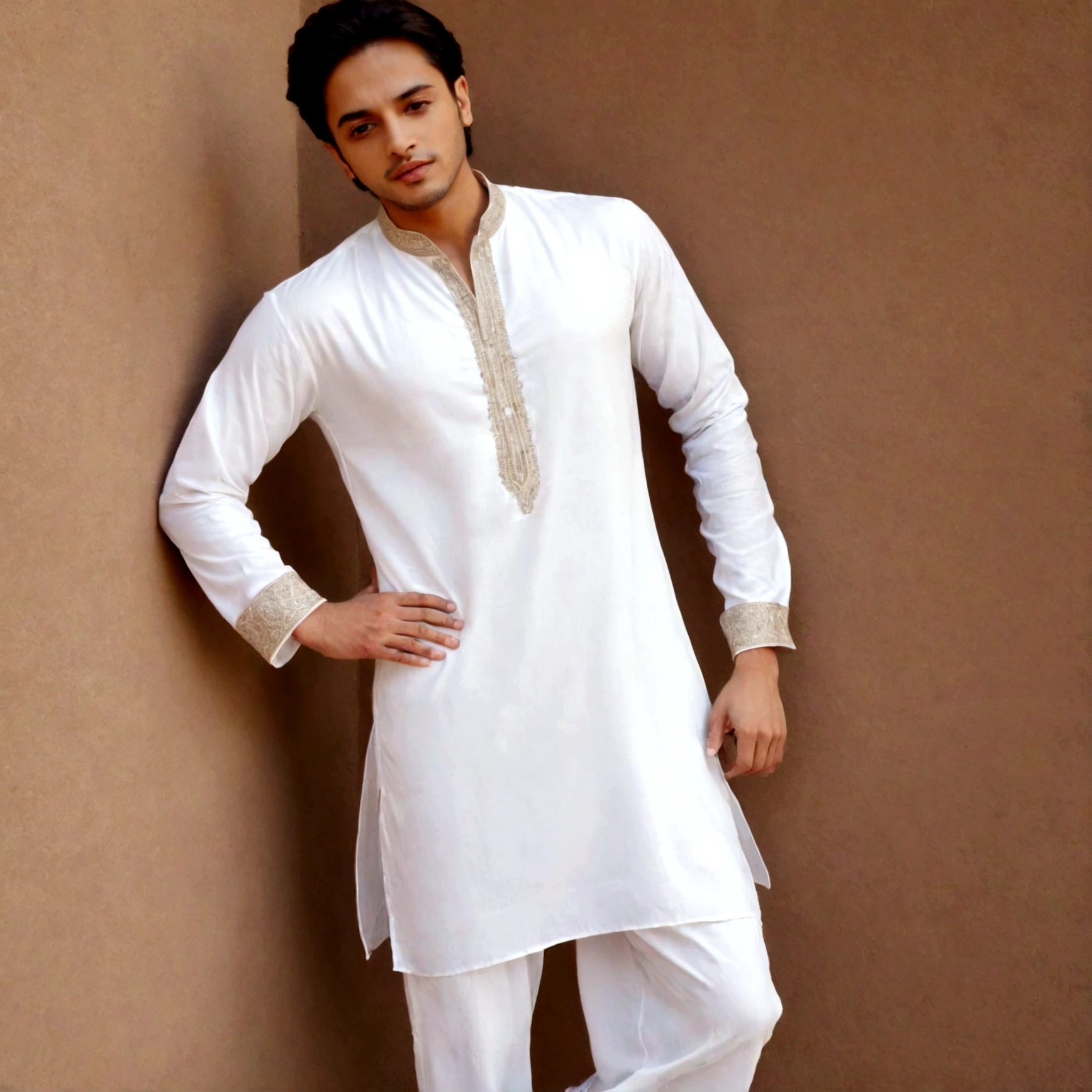 lets recreate faiz in a white shalwar kameez