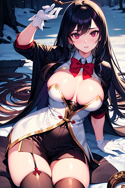 Open the book, pen,hand, illustration，Screen close-up，Classroom background a young japanese woman, 1 girl, beautiful detailed eyes, beautiful detailed lips, extremely detailed face, long hair, slim, 25 years old, wearing sunglasses on her head, black jacket, white button-up shirt, purple gloves, shorts, thigh highs, garter belt, detailed clothing, masterpiece, photorealistic, 8k, cinematic lighting, vibrant colors, elegant, fashion portraitAraffe dressed as a snow White with a red bow and a red bow, Beautiful vampire queen, 臉紅 realistic role play, 《Adventure Treasure》Marceline, anime girl role play, 4K HD snow White hair, Beautiful vampire queen, snow White as a d &D Fighter, snow White, anime role play, role play, Vampire Camilla, Has long black hair, on the street,Torn clothes,big breasts big areolamasterpiece, best quality, high quality, Very detailed CG uniform 8k wallpaper, blossoming landscape, dry place，such as an empty desert, dearest, cunning, mono lake, common tree, 3D digital painting, Award-winning photography, Bokeh, Depth of Field, HDR, bloom, Chromatic Aberration, Reality, Very detailed, Popular on artstation, Popular on CGsociety, Wheels within wheels, High Detail, Dramatic, midjourney&#39;s Artwork 1Girl, (Dakota:1.0), blue eyes, Pixie Short Hair, blush, Human Resources Bikini (Large Breasts:1.0), (Large areola:1), , (Pure face_V1:0.5) Increase height Clothes got wet