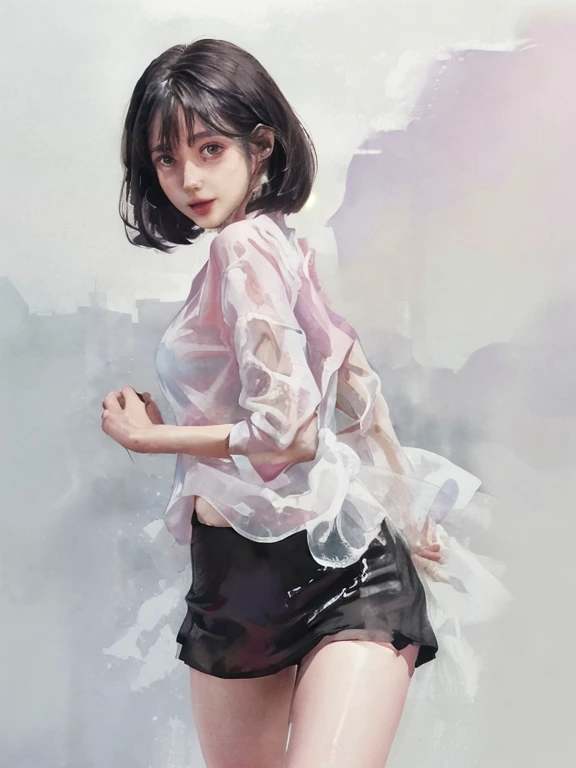 (accurate body depiction), (extra large glamor: 1.6), tight short and very transparent mesh corset with random collars, tight short and very transparent mesh skirt with random collars, exposed thighs, beautiful woman with high hips, big eyes, brown eyes, bright makeup, red lipstick, dark fantasy, long dark hair, beauty marks, bright eyes, queen, dark background, bokeh, collarbone, navel, ((extra large glamor)), (masterpiece, highest quality), illustration, 8k highly detailed and realistic, sharp focus, highly detailed ham, professional Lighting, nice details, intricate details, attractive girl, various bold model poses, smiling smile, anticipation, realistic high-definition, soft lighting, open legs, solo, lifted hips, glowing skin, (detailed face), jewelry, large Beautiful necklaces, beautiful bracelets, sharp focus photos, --Never draw incorrect fingers and body.,