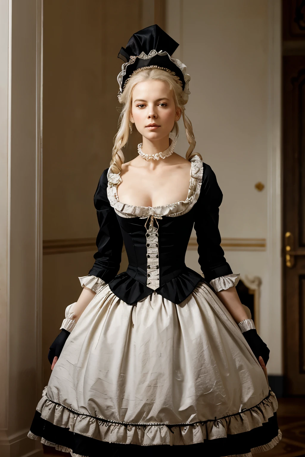 Marie Antoinette about to be guillotined