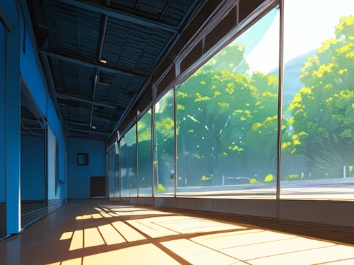modern buildings, blue sky, early summer air, low angle composition, aesthetic, emotional, 8k artistic photography, perfect composition, trending pixiv fanbox, style of makoto shinkai and studio ghibli, ultra hd, realistic anime, pastel colors, highly detailed, UHD drawing, beautiful detail, photorealistic concept art, soft natural volumetric cinematic perfect light