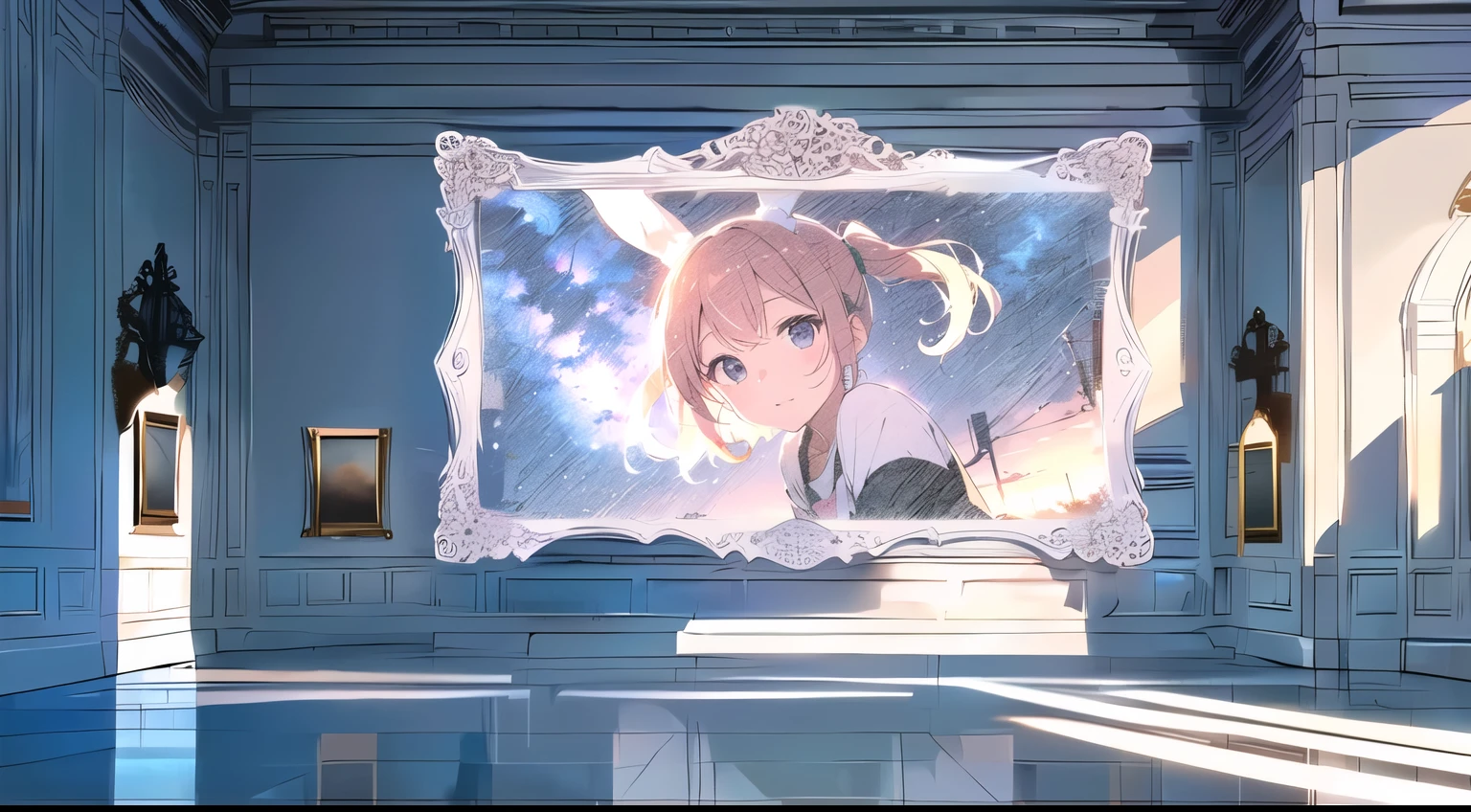 White picture frame,luxury