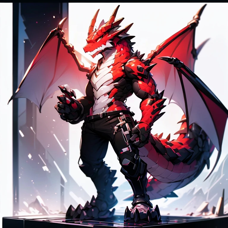 Robot Dragon,Red Dragon,Sentado no apartamento