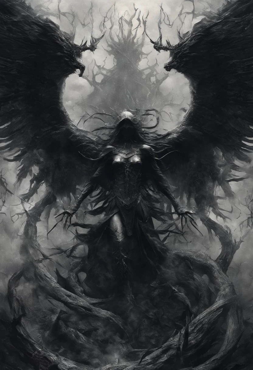 (pele escura), (demon horns), seios grandes, Immortal temptation takes over my mind Condemned Fallen weak on my knees, summon the strength Of mayhem I am the storm that is approaching Provoking black clouds in isolation I am reclaimer of my name Born in flames, I have been blessed My family crest is a demon of death Forsakened, I am awakened A phoenix's ash in dark divine Descending misery Destiny chasing time Inherit the nightmare, surrounded by fate Can't run away Keep walking the line between the light Led astray Through vacant halls I won't surrend5r The truth rev5aled in eyes of ember We fight through fire and ice forever Two souls once lost, and now they remember I am the storm that is approaching Provoking black clouds and isolation I am reclaimer of my name Born in flames, I have been blessed My family crest is a demon of death Forsakened, I am awakened A phoenix's ash in dark divine Descending misery Destiny chasing time Disappear into the night Lost shadows left behind Obsession's pulling me Fading, I've come to take what's mine Lurking in the shadows under veil of night Constellations of blood pirouette Dancing through the graves of those who stand at my feet Dreams of the black throne I keep on repeat A derelict of darkness, convocado das cinzas O marionetista congrega todas as massas Puxando cordas, twisting minds as blades hit You want this power? Then come try and take it Beyond the tree Fire burns Secret love Bloodline yearns Dark minds embrace Crimson joy Does your dim heart Heal or destroy? Enterre a luz no fundo do Cast aside, there's no going back home We're burning chaos in the wind, angel knight walk on stairs