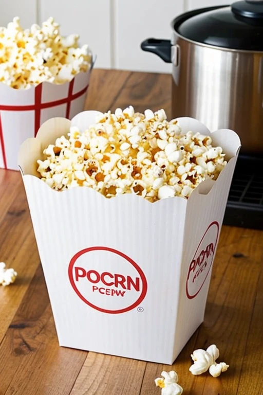 a bag of popcorn sits on the table of kitchen and suddenly a popcorn start to wiggle