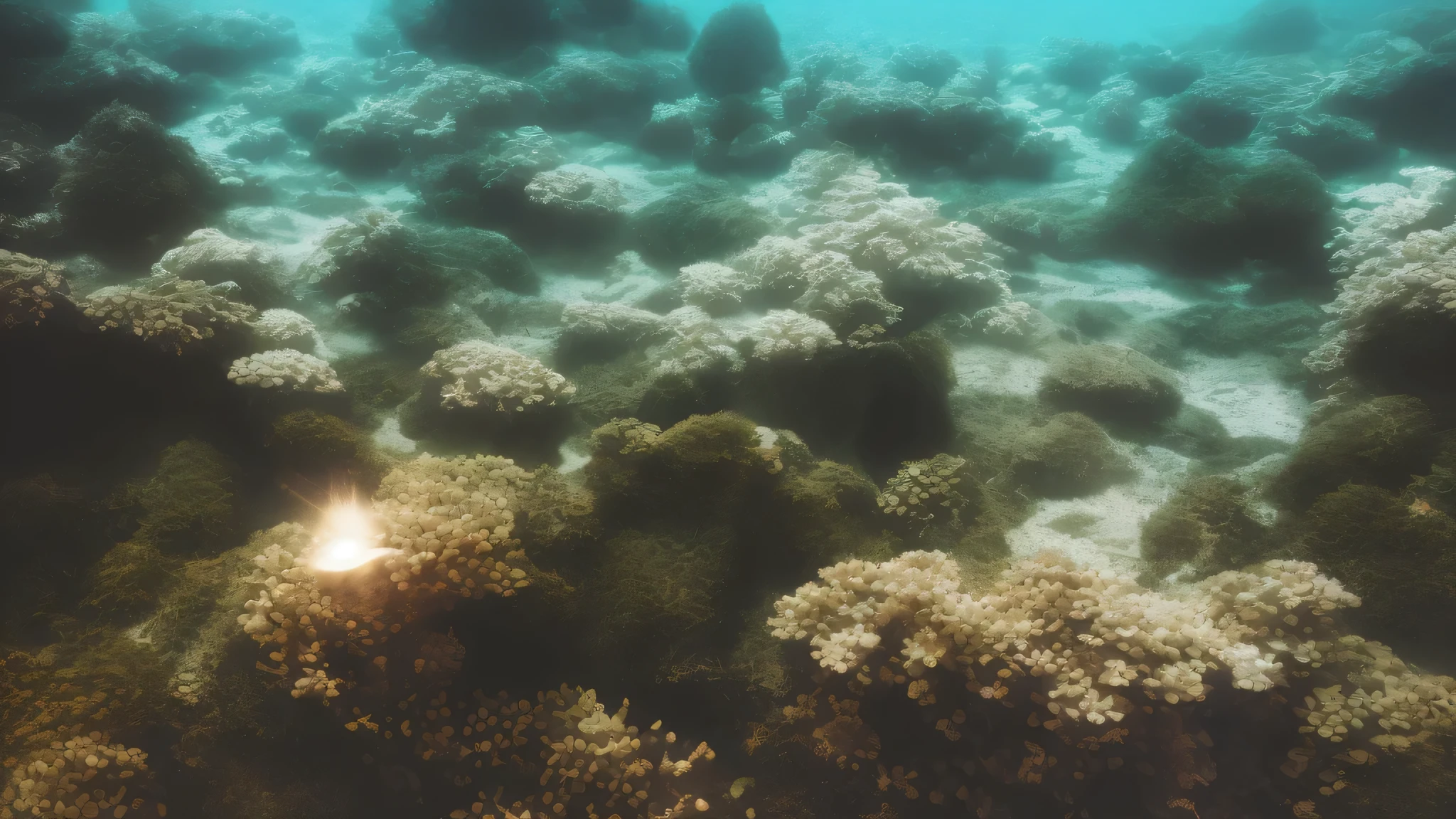 Surrealism, drop shadow, pov, atmospheric perspective, Conceptual art, Ghibli-like colours, Hyperrealism, cinematic lighting, 8k, super detail, best quality, UHD, 16k, anatomically correct,Sea of glass,Plush texture,Underwater World,Fantasy,Future fashion sense,Holy,Surreal,Outer Space,nebula,Underwater castle,Exotic,(reality),inexplicable coincidences,mystic synchronicity,divinity at work,pure white,endlessness,imaginary fantasy