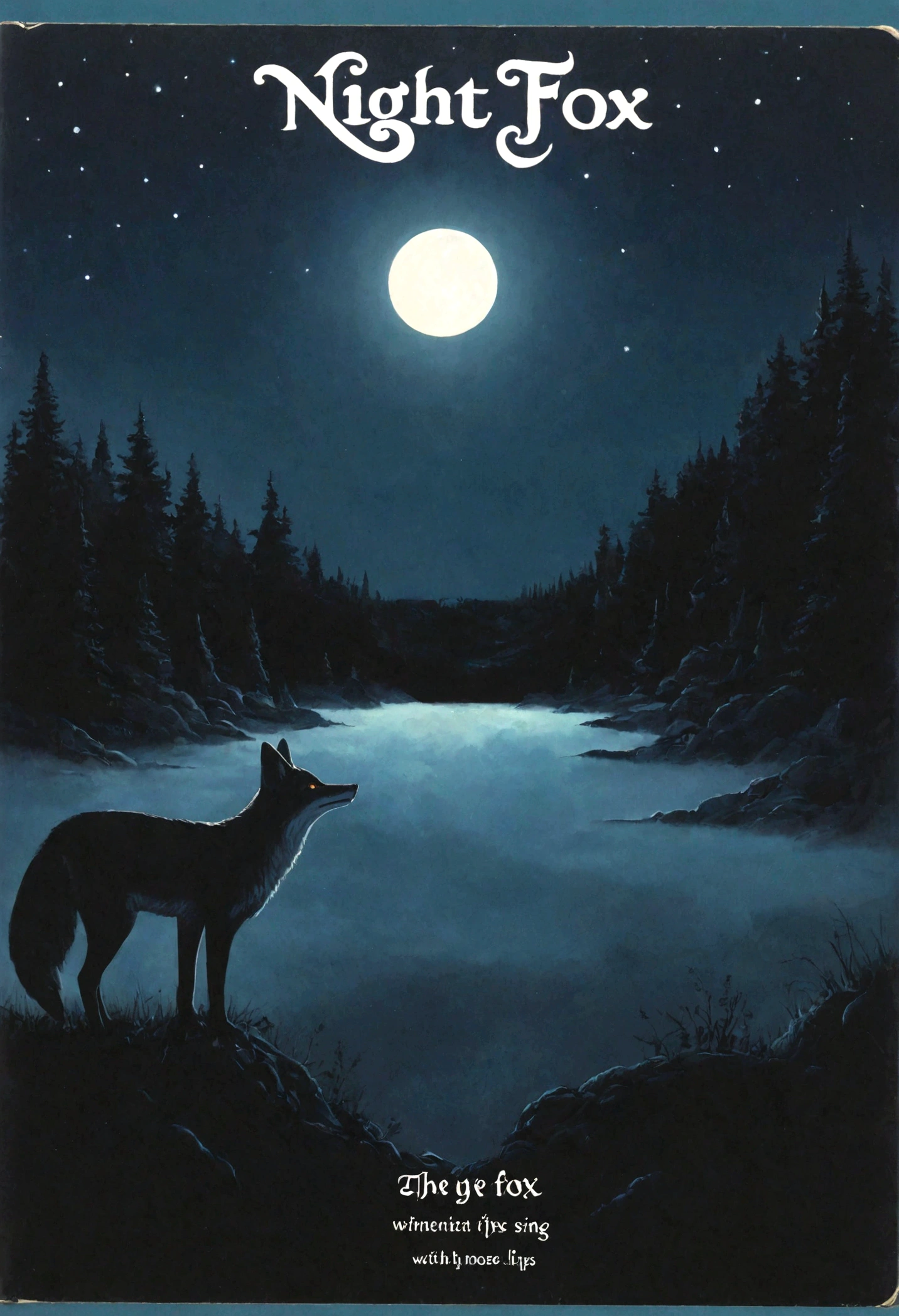 Album cover for the band "Night Fox" . With the title song " Eyes, Nose, Lips"