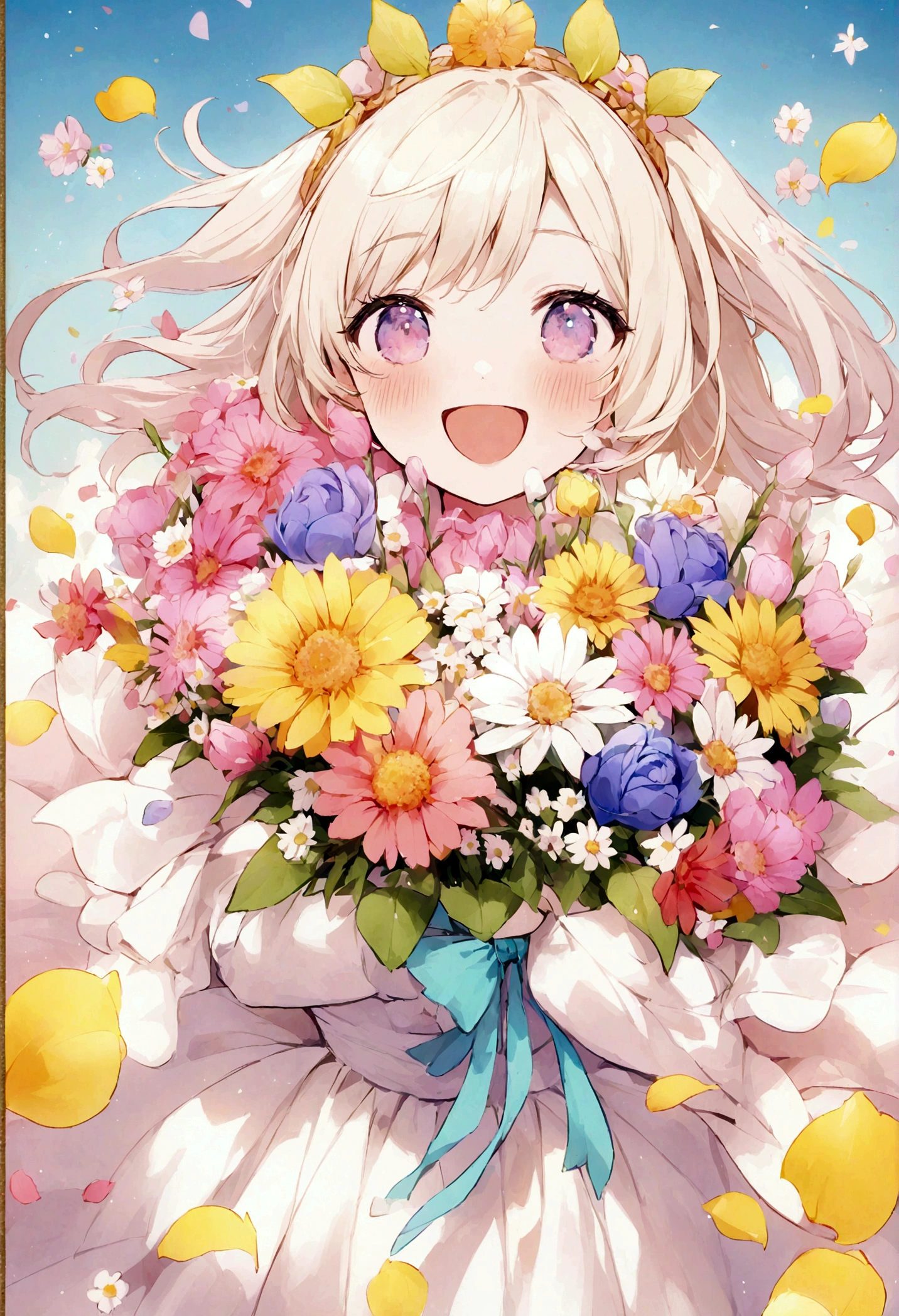 flower束、bless、Euphoria、Individuality、free、happiness、flower