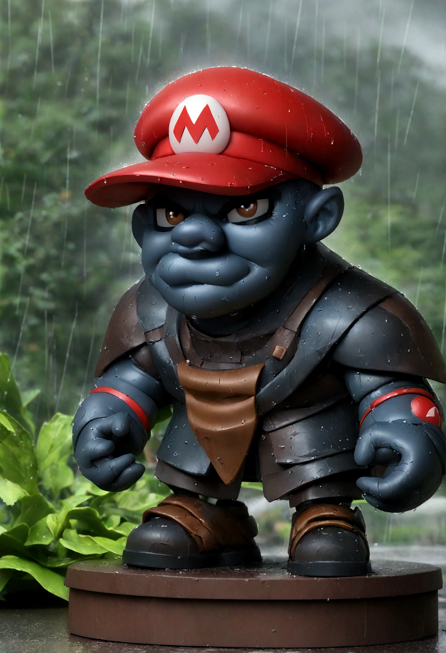 Portraiture ((ah、amazing)) Like Super Mario, Red Hat, Fantasy, Very detailed, Digital Painting, artステーション, コンセプトart, Sharp focus, figure, art:Tony Sart、artジャーム、Randy Vargas , rain, RTX, Octane, Unreal