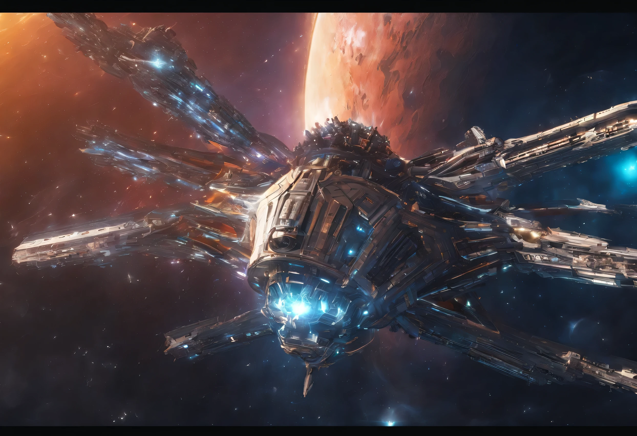 close-up view of hyperdrive engine, cold fusion source of energy, high quality digital concept art, mystical sci-fi concept art, stunning sci-fi concept art, 8k high detail concept art, fusion reactor, 4k resolution concept art, detailed digital concept art, concept art | feng zhu, 8 k concept art, 8k concept art