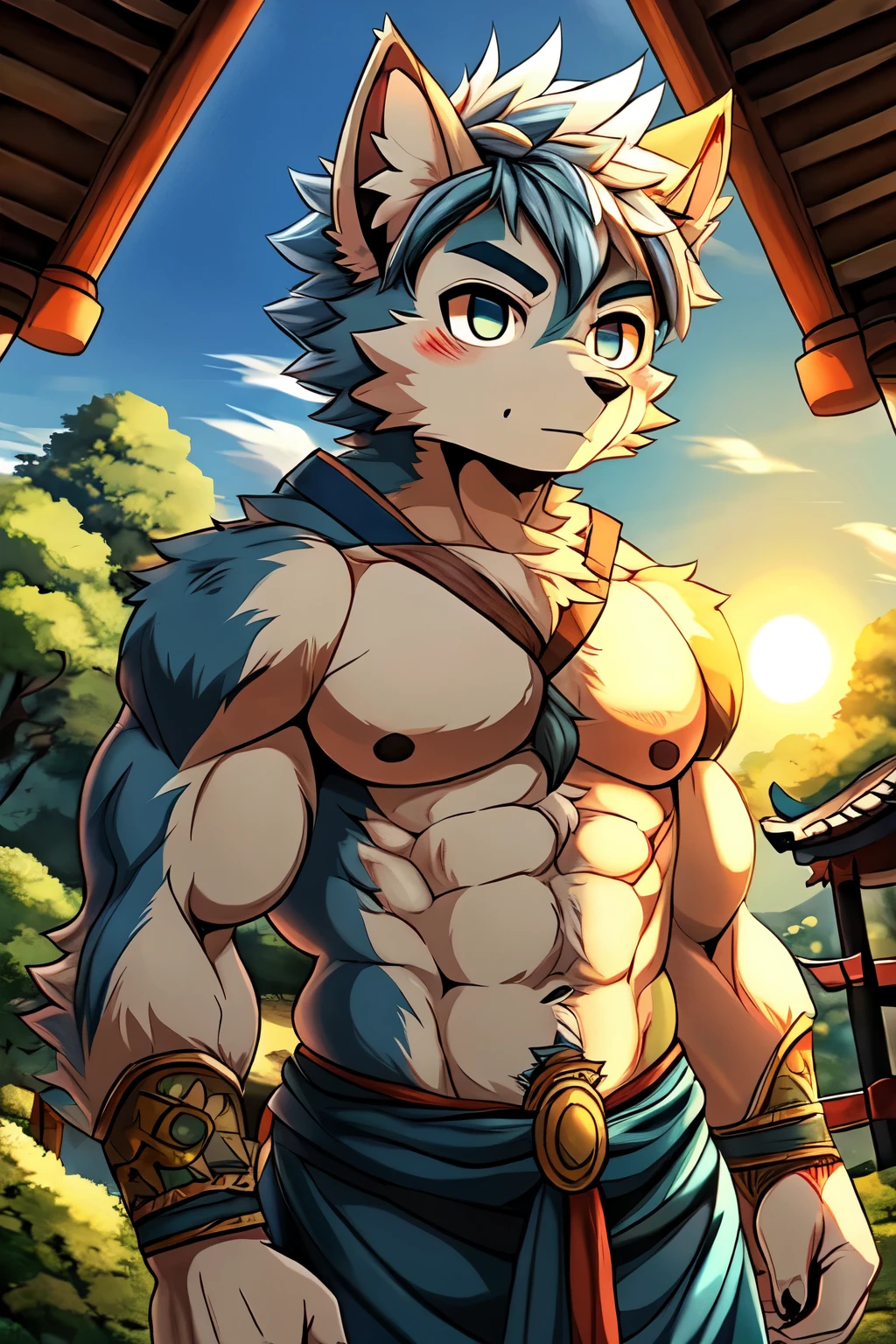 show off thick arms to the audience,closeup of arms,Shoulders exposed,Stout arms,A mais alta qualidade de imagem,Pessoas do sexo masculino,Child,1 ,jovem e bonito,Shoun,cabelos brancos,Cabelo liso curto,Pele escura,Anime peito grande,anime wallpaper,sozinho,Foco Masculino,cuecas,Dilation of the pectoral muscles,capa vermelhirilha saliente,Fundo Urbano,Espalhe as pernas,sexy,(master part, best quality),meias brancas longaotas Red Martin,
