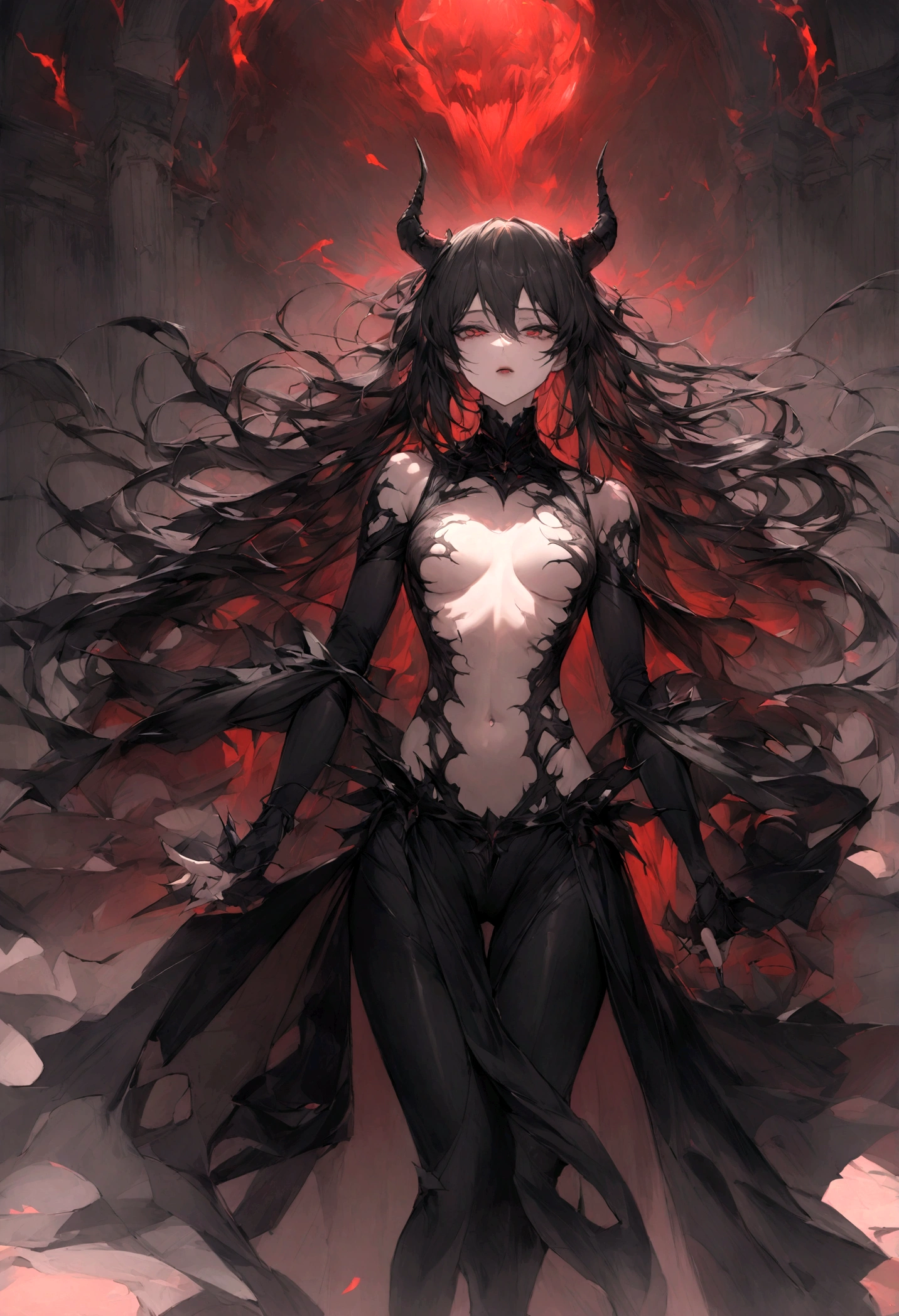 god of manipulation, beautiful, evil, seductive, evil smile, perfect body