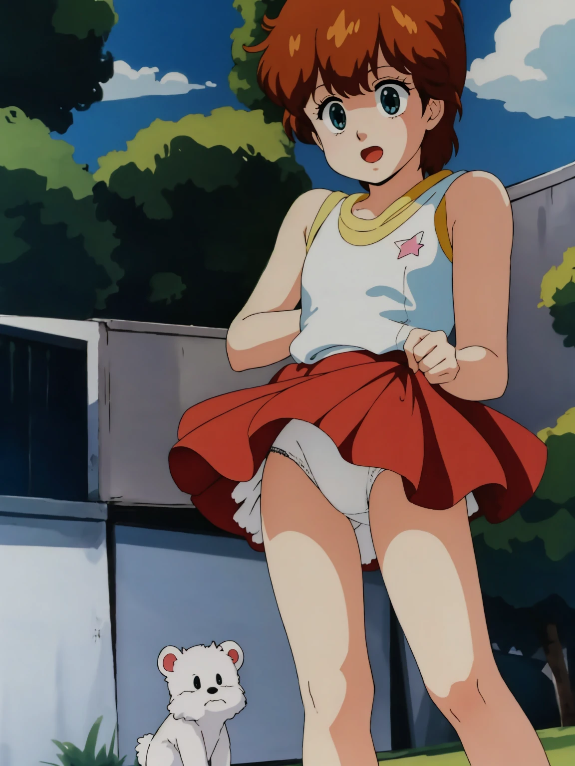 masterpiece, highest quality, alone, One Girl,
kazuki, White underwear, Panty shot