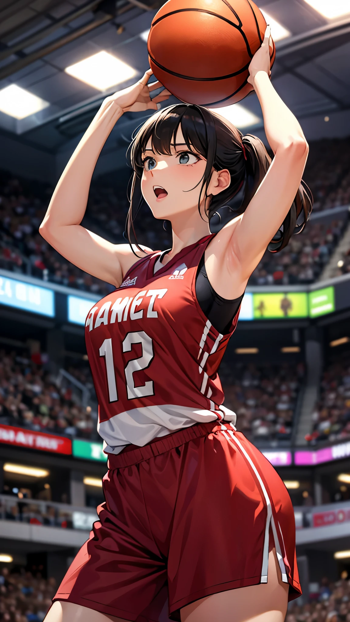 woman,basketball prayer,