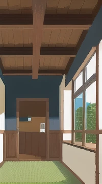 Pixel Art,Interior of the third floor